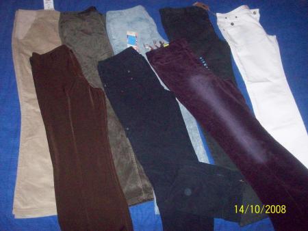 lot de pantalon taille 42  a 46